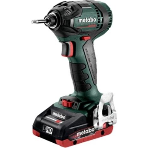 Destornillador de impacto METABO - SSD 18 LTX 200 BL 2 x 4,0 Ah LiHD, ASC 55, maletín - 602396800