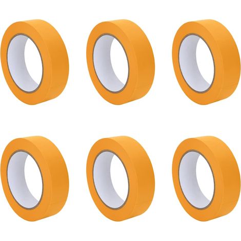 Cintas de Enmascarar para Pintores 6 pcs Amarillo 30mm x 50m vidaXL (1/5)