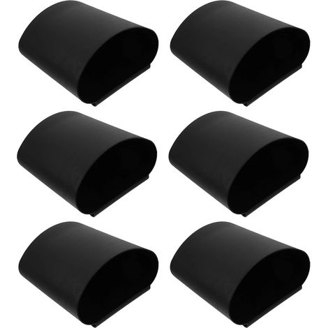 Chariot à roulettes, paniers de rangement suspendus, lot de 6, conteneurs en plastique noir, gobelets organisateurs d'outils (1/5)