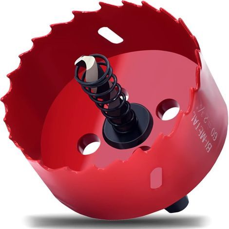 Scie cloche bimétal 60 mm pour perçage du métal, foret cloche pour perceuse électrique (1/5)