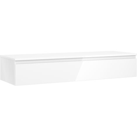 Mexen Orio mobile da bagno sottolavabo 140 cm con piano, 1 cassetto, bianco lucido - 91A10-14023-1-BFC00 (1/5)
