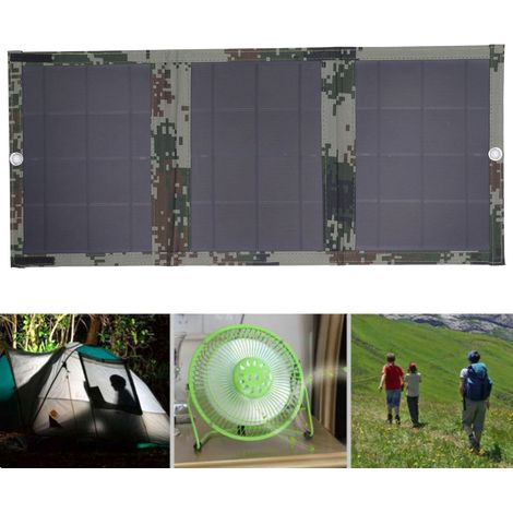 21-W-Faltsolarpanel, leicht und tragbar, faltbares Ladegerät (1/5)