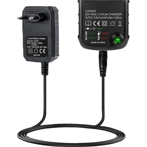 Kaelt - Chargeur lithium 18V/20V pour Black & Decker – Compatible avec batteries BL2018 BL1518 LBXR20 – Protection contre surcharge et surchauffe (1/5)