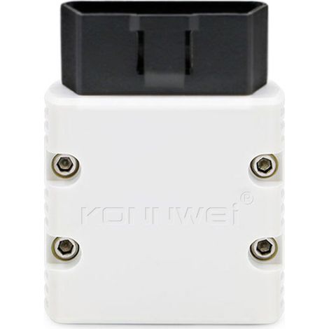 KONNWEI KW902 Mini BT 5.0 Wireless OBD-II Car Auto Diagnostic Tool Car Detector Tester Scanner for iOS Android System, White (1/5)
