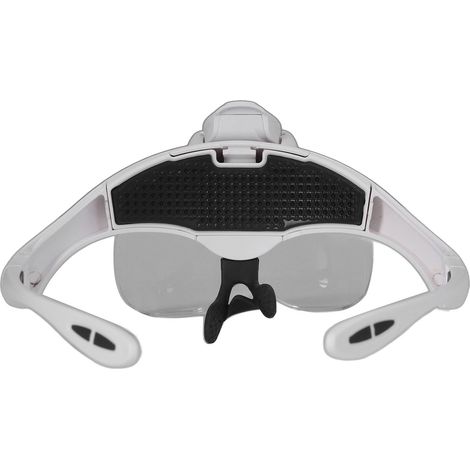 Serre-tête loupe rechargeable USB, verres acryliques optiques, LED intégrée, mains libres, ergonomique pour lecture et travaux de précision (1/5)