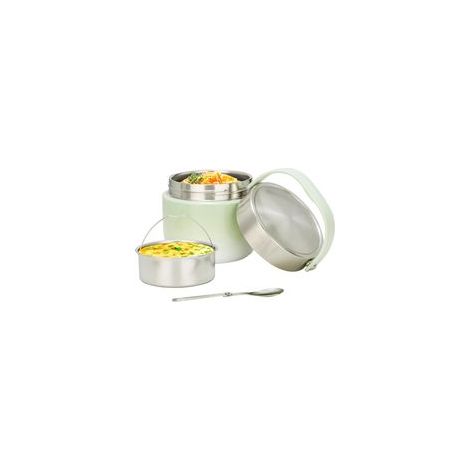 Boite Isotherme Lunch Box Isotherme Enfant, 1.2L Boite Repas en Acier Inoxydable, Étanche, Sans BPA avec Cuillère - pour Travail, Plein Air et École (1/5)