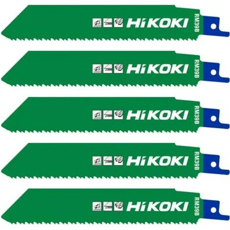 Lames de scie Hikoki rm39b 150 mm 5 pièces bois aluminium