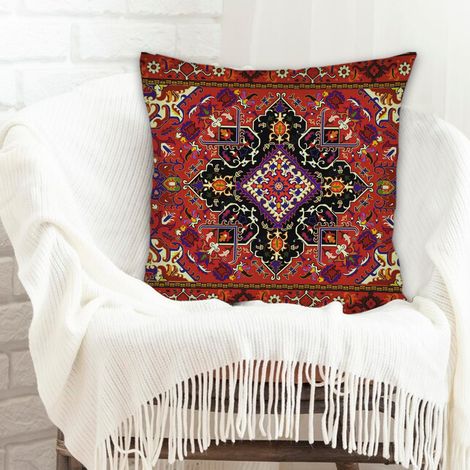 Housse de coussin moderne design cachée zippée pour mari femme anniversaire
