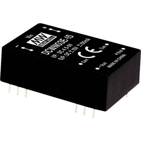 Convertitore mw-mean-well 3 W 2 uscite compatto
