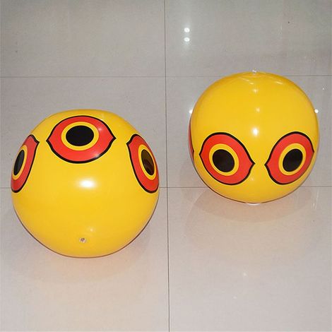 [Pest Repeller] Balle anti-pigeons gonflable PVC résistant aux intempéries 60 cm (23.6") avec stickers yeux réfléchissants (1/5)