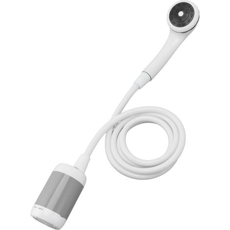 Douche électrique portable extérieure pour camping SPA lavage voiture bain animal arrosage plante légume gris argenté (1/5)