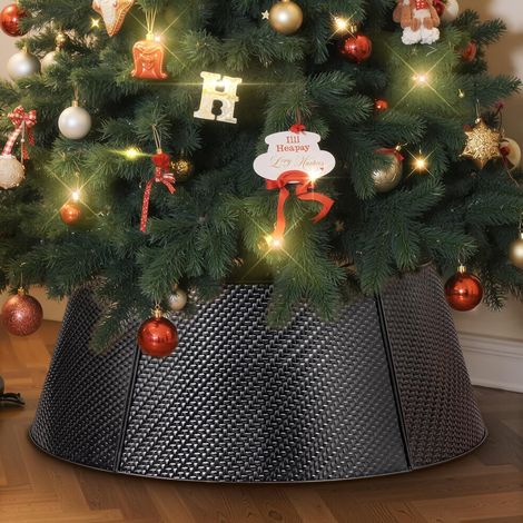 Copertura Albero Natale Metallo Resistente 70 cm Nera (1/5)