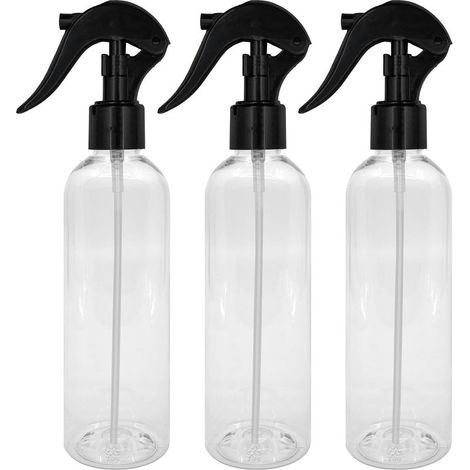 Vaporisateur - Lot De 3 - 250 Ml - PEHD - Résistant Chimique - Ménage Et Cosmétique - Transparent (1/5)