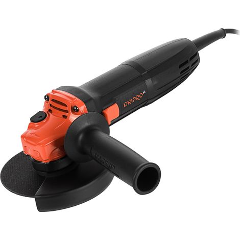 Amoladora angular Dnipro-M GS-98, 720 W, 125 mm, 11.000 RPM, M14, para cortar y desbastar metal, piedra, ladrillo y cerámica