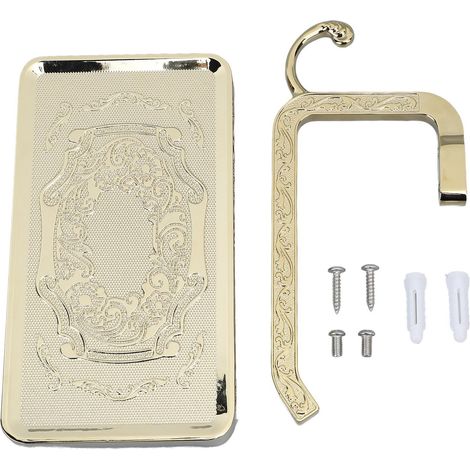 Porte-papier toilette multifonction rétro et élégant en alliage de zinc à double compartiment avec étagère pour salle de bain A1 (1/5)