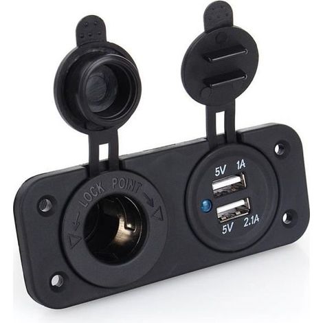 Doppelter USB-Auto-Zigarettenanzünder-Splitter 12V Ladegerät Netzadapterstecker (1/4)