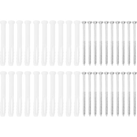 Kit de 20 vis d'expansion pour fixation de cadres d'armoires et de meubles (1/5)