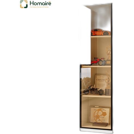 Colonnes de rangement blanc avec couchage coulissant en mdf 70 x 40 x 160 cm HOMAIRE (1/5)