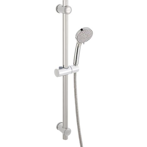 Barre d'appui réglable pour douche, barre de levage en acier inoxydable - Argent, 54cm longueur réglable (1/5)