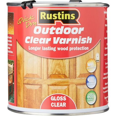 Rustins   Exterior Varnish Clear Gloss 1 litre (1/3)
