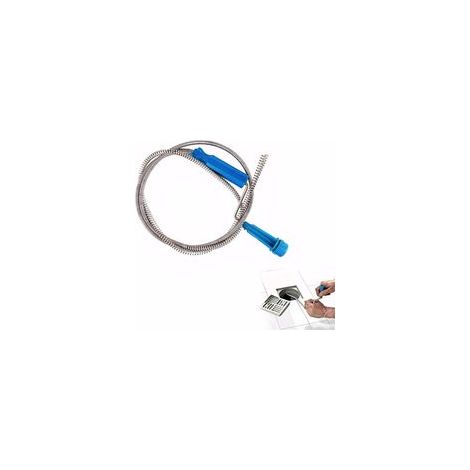 Spirale de nettoyage de tuyaux, 5 m × 5,5 mm, spirale d'écoulement avec pointe de perçage, pour lavabo, baignoire, WC