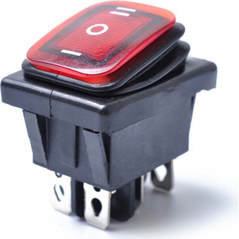 Interrupteur à bascule étanche à verrouillage, 6 broches, 12 V, pour éclairage LED de voiture ou bateau. (1/4)