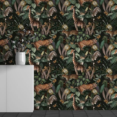 Papier peint panoramique - Motif Animaux - 408 cm x 255 cm (1/3)