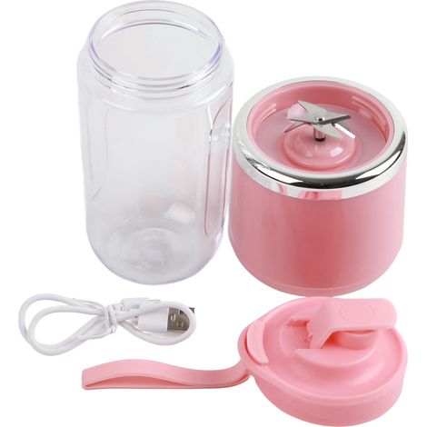 Tragbarer Smoothie-Mixer, 400 ml, 6 Klingen, 22.000 U/min, USB-aufladbar, für Obst und Gemüse, für Reisen und Zuhause (1/5)