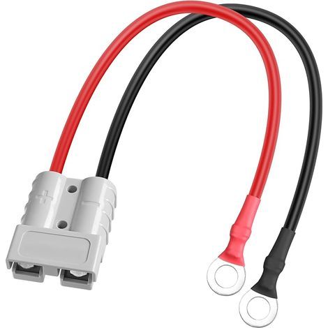 Câble de charge pour chariot élévateur électrique, 10 AWG, 50 A, connecteur rapide de type O, terminal vers Anderson SB-50 (1/5)