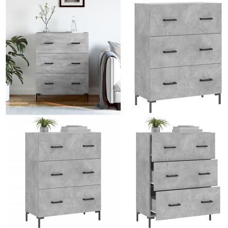 Sideboard Betongrau 69,5x34x90 cm Holzwerkstoff - Schreibtisch - Sideboard - Wohnzimmermöbel - Holzmöbel - Grau - Home & Living (1/5)