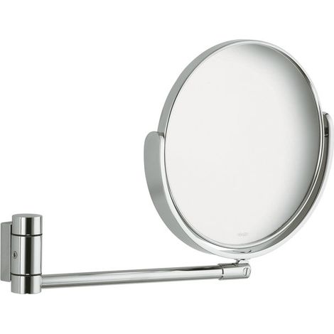 Specchio cosmetico PLAN d : 190 mm, alluminio non illuminato, anodizzato argento KEUCO (1/2)