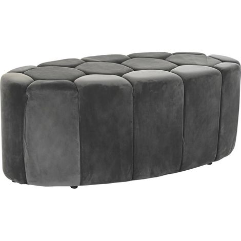 Banquette Polyester Mdf 125X53X46,5 Gris (1/5)