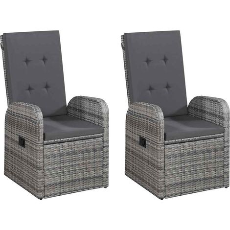 Maison Exclusive - Set Mobili da Pranzo per Giardino 5 pz Grigio (1/5)