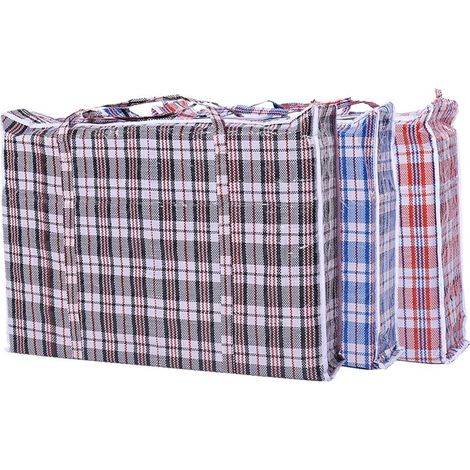 REQUISITE NEEDS LOT DE 3 SAC À LESSIVE TRÈS GRAND FORMAT, RÉUTILISABLE AVEC SAC À FERMETURE ÉCLAIR (78 x 55 x 14 CM) (1/4)