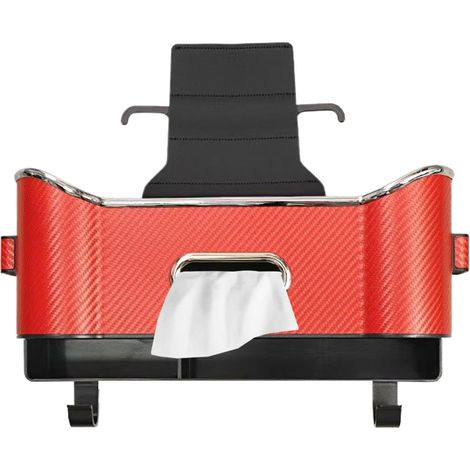 Organisateur de Siège Arrière Auto,Pochette de Voyage Universelle Multifonction avec Porte-Gobelet Accessoire d'Organisation pour Siège Auto - Pour Camping Mouchoirs Bouteille D'eau SUV Van (1/5)