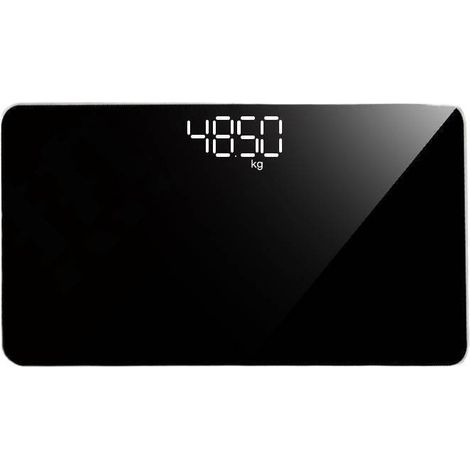 Pèse-personne électronique mini et portable, rechargeable par USB, dimensions 25 x 10 cm, écran LCD précis, pesée jusqu'à haute capacité, design fin et compact, facile à ranger et à transporter (1/4)