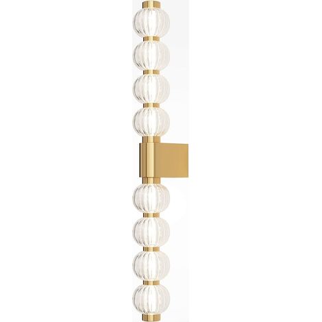 Applique moderne - barre de perles ciselées en verre BELLA (1/5)