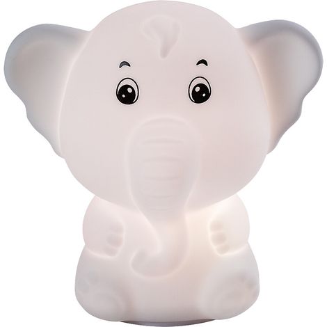 Veilleuse enfant portable éléphant LED RGB 0,05 W Lightimals Rabalux (1/5)