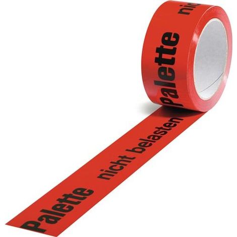 Transpak Warnklebeband PP ( 3000265562 ) Palette nicht belasten rot 36 Rollen (1/2)