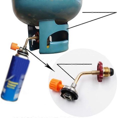 Adaptateur de valve de gonflage pour bouteille de gaz butane de camping, compatible avec les vélos de route et de montagne. (1/5)