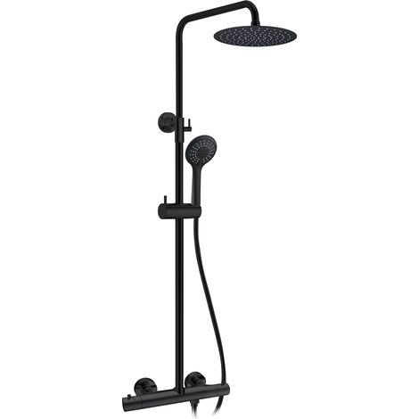Columna de ducha termostática Vista Round Elite Negro GME (1/2)