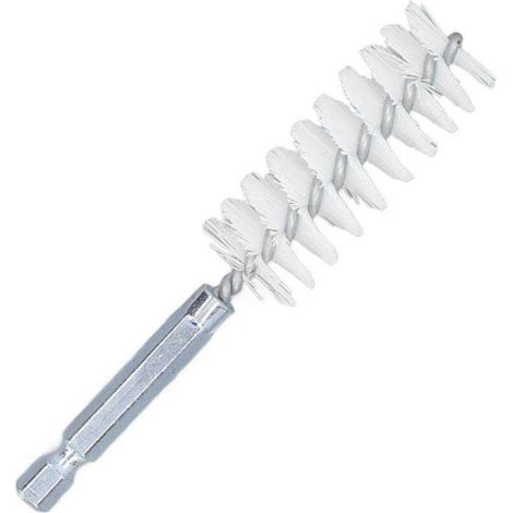 Brosse D Alésage - Acier Inoxydable - Tige Hexagonale 6 35 Mm - Longueur 10 1 Cm - Diamètres 8 À 19 Mm - Lot De 6 Pièces (1/4)