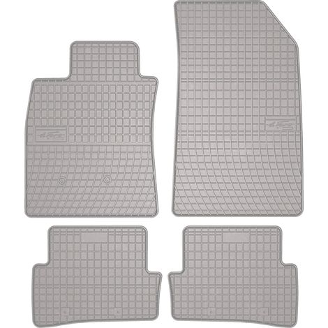 Alfombrillas de goma para coche: Renault Clio III Grandtour, familiar, hatchback (2005-2012) - color gris a juego. (1/5)