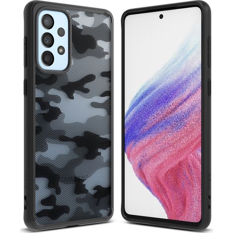 Ringke Fusion Matte Schutzhülle mit Gelrahmen für Samsung Galaxy A73, Schwarz (1/5)