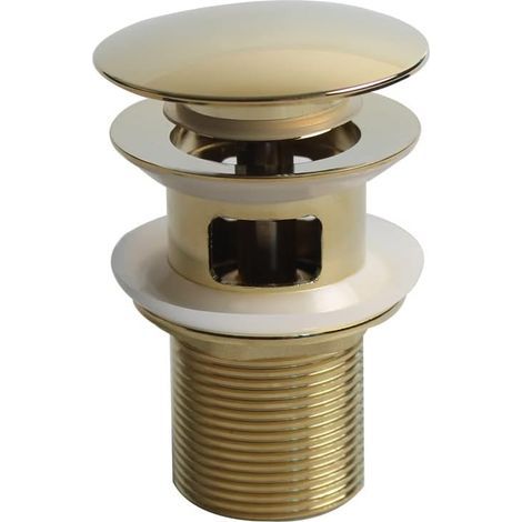 XJ419C004 Bonde de vidage Universelle sans trop-Plein pour lavabo avec trop-Plein, bonde de vidange Universelle pour lavabo, Pop-up avec trop-Plein (1/5)