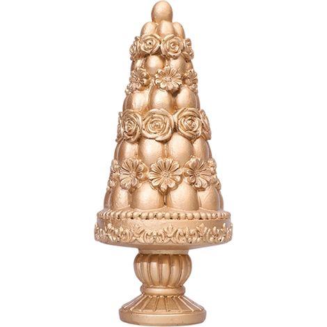 Arbre À Œufs De Pâques - Statue En Résine Avec Motif Floral 3D Roses Et Marguerites - Support Sur Pied - Décoration De Table Pour Le Printemps - 1 Pièce (1/5)