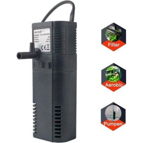 Aquarium filter internal filter internal filter pump with spray rod for 300L aquarium (300L/H 2W)-- (1/5)