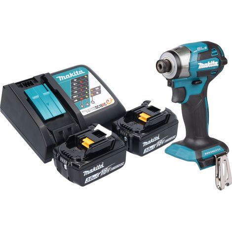 Avvitatore a impulsi a batteria Makita DTD 173 RF 18 V 180 Nm 1/4" brushless + 2x batteria ricaricabile 3,0 Ah + caricabatterie