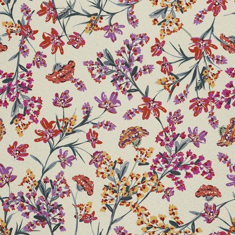 Tela decorativa para exteriores Oxford - motivo de flores en flor I DX733 (1/5)