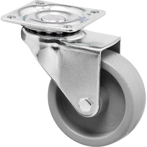 Roue de Mobilier 30mm Polypropylène Gris 42x42 (1/2)